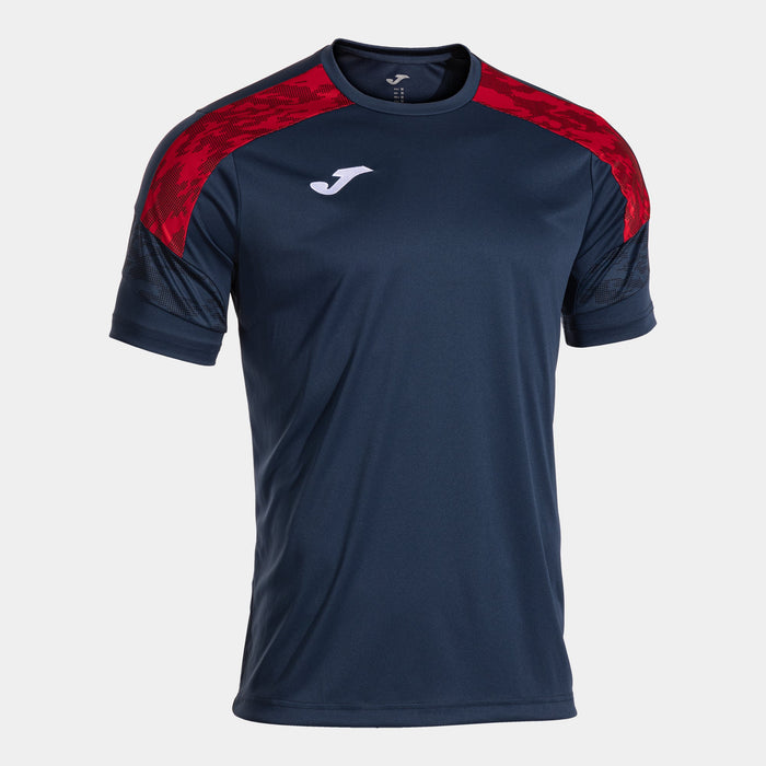 Joma Championship VIII Short Sleeve Shirt in navy and red