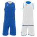 Macron X500 Reversible Basketball Set in blue and white