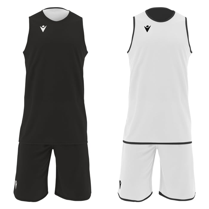 Macron X500 Reversible Basketball Set in black and white