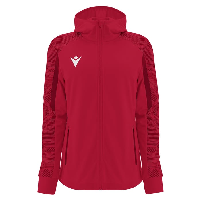 Macron Aphrodite Women's Full Zip Hoody in red