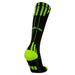 Macron Endurance Long Running Socks (5 Pack) in black and yellow