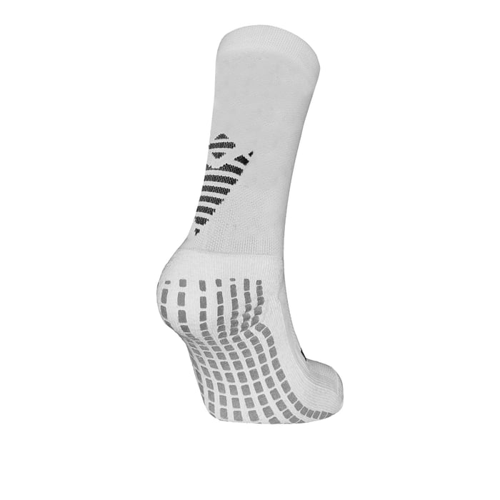 White sock with black pattern on a white background