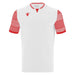 Macron Tureis Short Sleeve Shirt in white and red