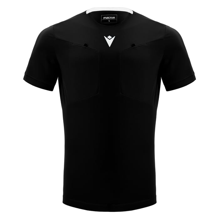 Macron Frisk Referee Short Sleeve Shirt in black