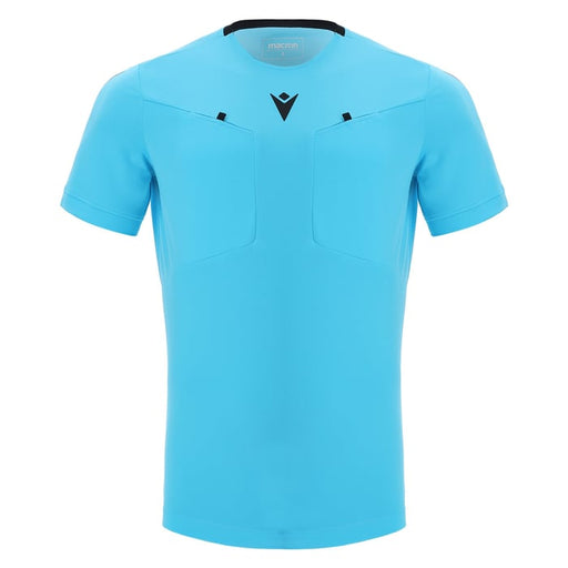 Macron Frisk Referee Short Sleeve Shirt in blue