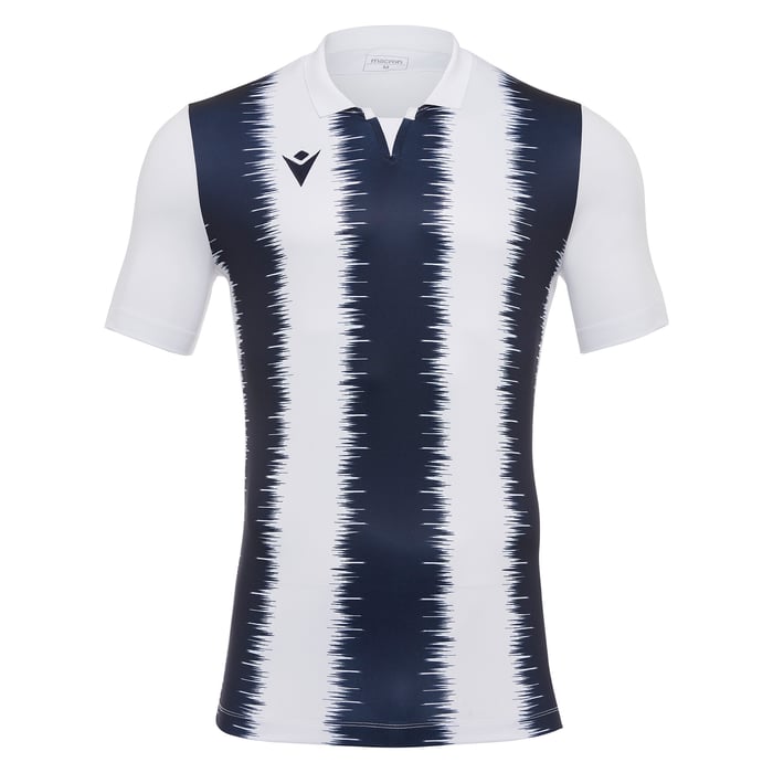 Macron Miram Short Sleeve Shirt in navy and white