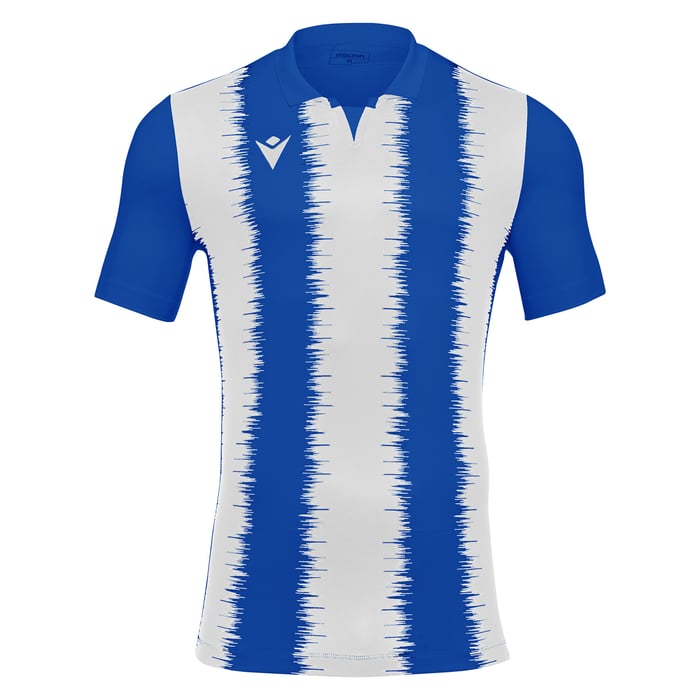 Macron Miram Short Sleeve Shirt in blue and white
