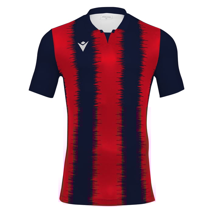 Macron Miram Short Sleeve Shirt in red and navy