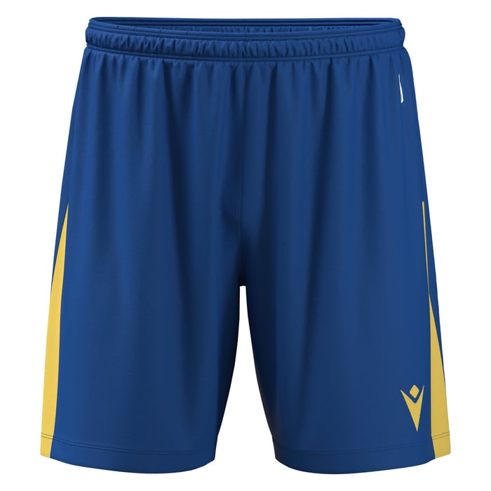 Macron Skara Eco Shorts in blue and yellow