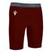 Macron Oak Compression Shorts in cardinal