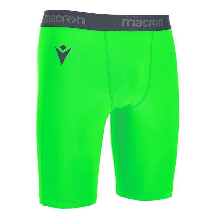 Macron Oak Compression Shorts in neon green