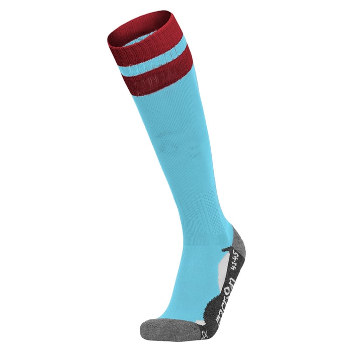 Macron Azlon Socks (5 Pack) in cardinal and sky blue