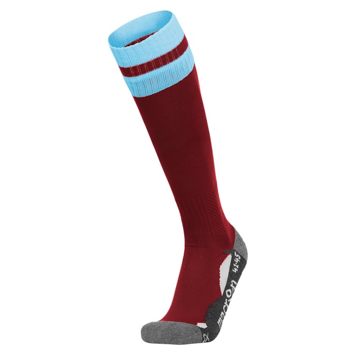 Macron Azlon Socks (5 Pack) in cardinal and sky blue