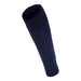Navy blue knee-high sock on a white background