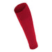 Red knee-high sock on a white background