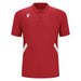Macron Rap Short Sleeve Polo Shirt in red