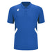 Macron Rap Short Sleeve Polo Shirt in blue