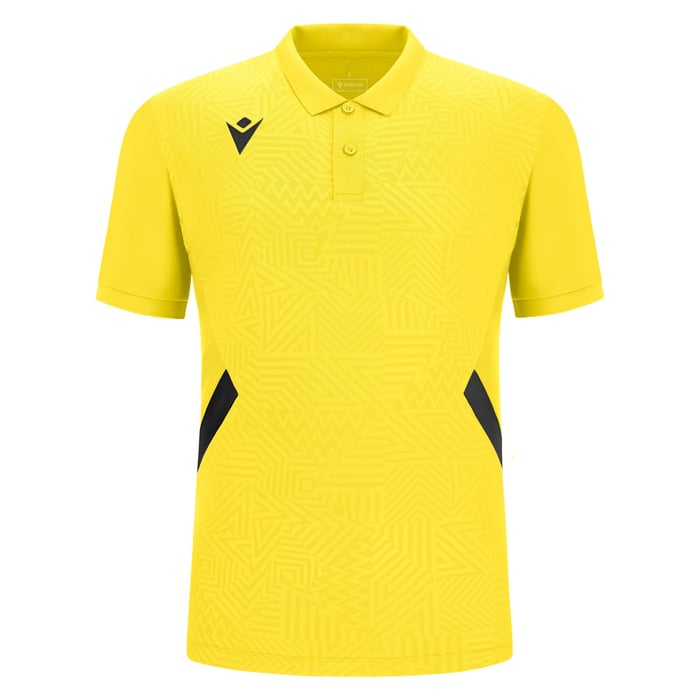 Macron Rap Short Sleeve Polo Shirt in yellow