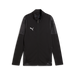 A black Puma Team CUP 25 training jacket with a hood, featuring a camouflage pattern on the sleeves and a visible Puma logo on the chest.