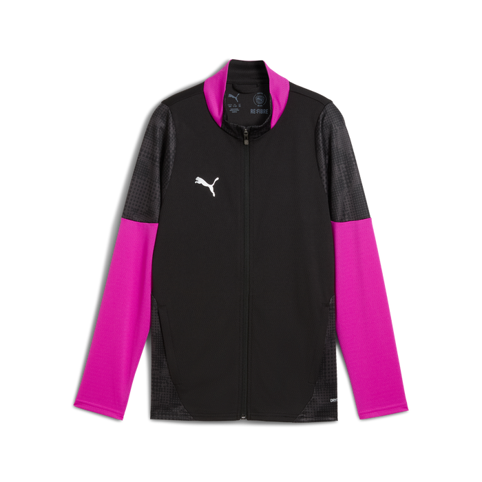 Puma Team CUP 25 Training Jacket in black/silver/deep orchid