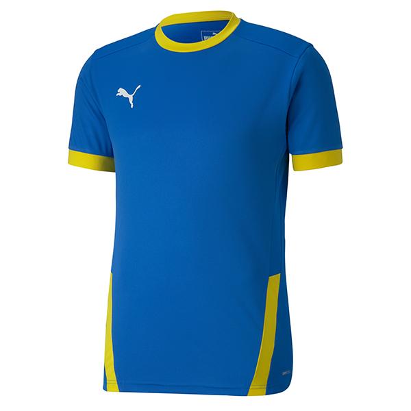 Puma Goal Shirt in Electric Blue Lemonade/Cyber Yellow