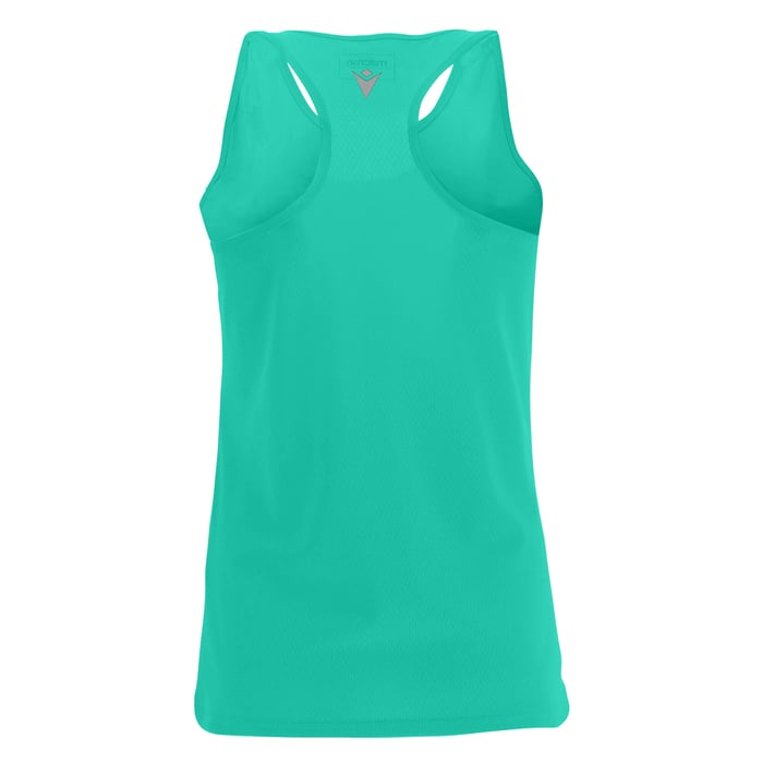 Turquoise tank top on a white background