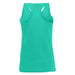 Turquoise tank top on a white background