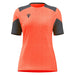 Macron Sphinx Women's Short Sleeve Shirt in orange and grey