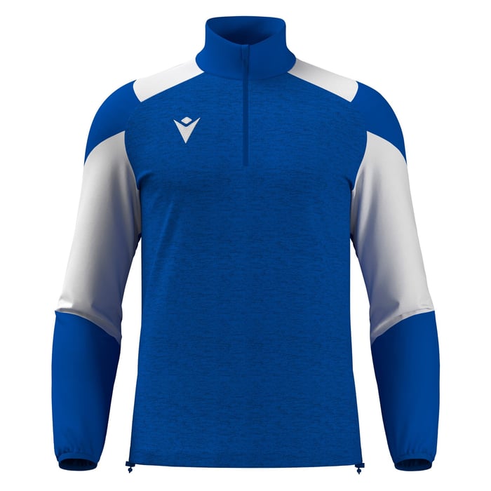 Macron Cuzco 1/4 Zip Top in blue and white