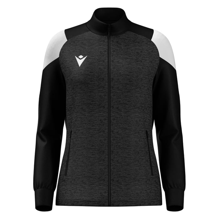 Macron Valkyria Women's Full Zip Top in grey and black