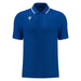 Macron Aulos Short Sleeve Polo Shirt in blue