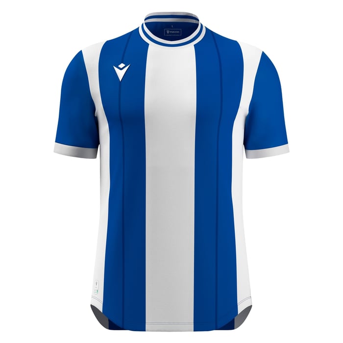 Macron Propus Eco Short Sleeve Shirt in blue and white