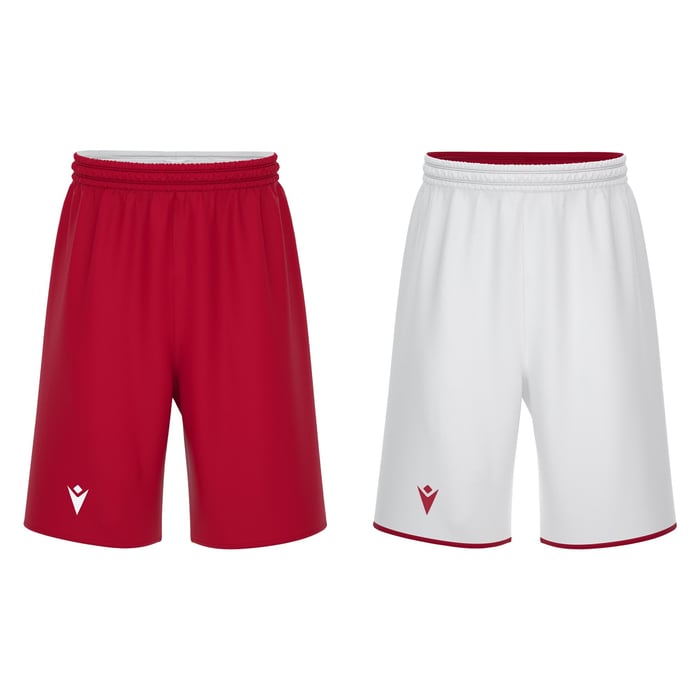 Macron X500 Reversible Shorts in red and white
