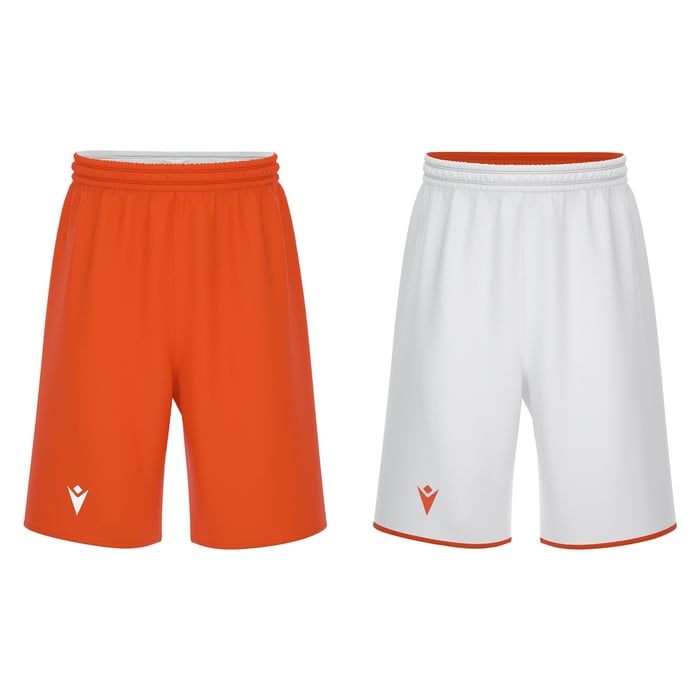 Macron X500 Reversible Shorts in orange and white