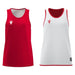 Macron F500 Women's Reversible Basketball Shirt in red and white