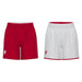 Macron F500 Women's Reversible Shorts in red and white