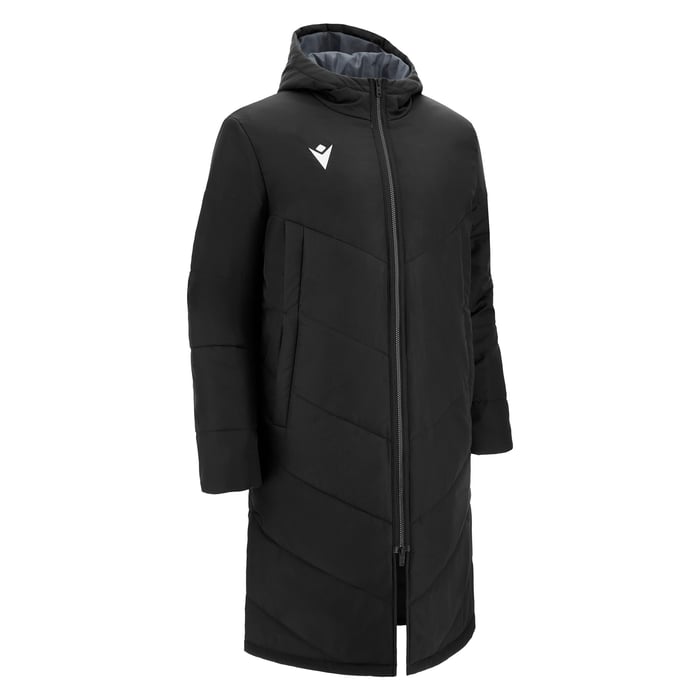 Macron Northland Long Bench Jacket in black
