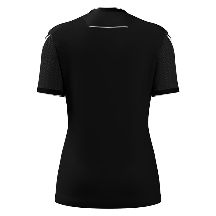 Black sports jersey on a white background
