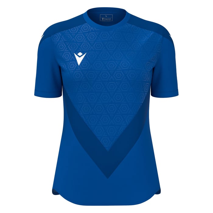 Macron Dryad Women's Short Sleeve Shirt in blue