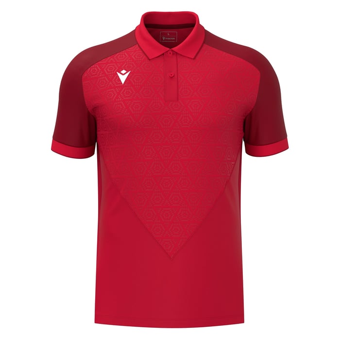 Macron Baldwin Short Sleeve Polo Shirt in red