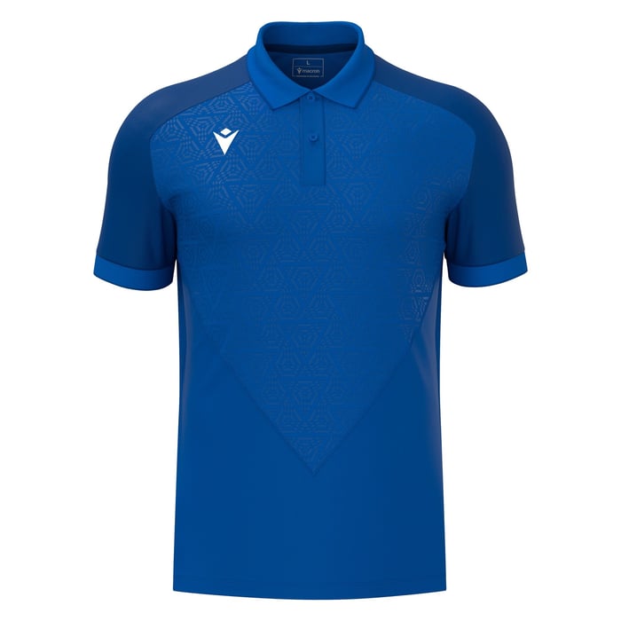 Macron Baldwin Short Sleeve Polo Shirt in blue