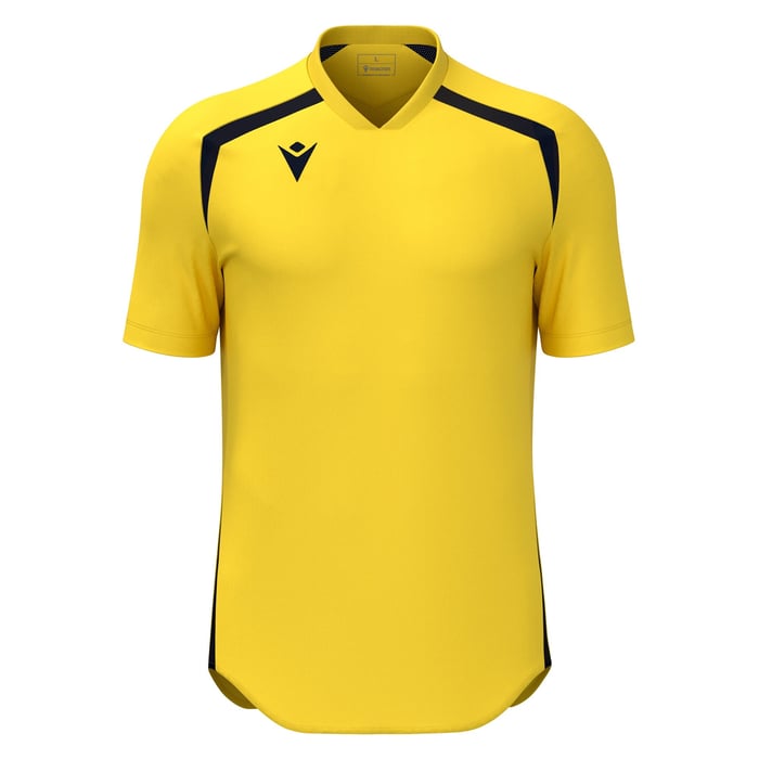 Macron Wyrm Short Sleeve Shirt in yellow and black