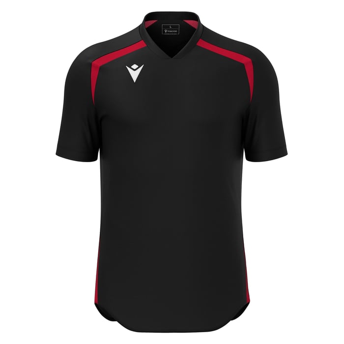Macron Wyrm Short Sleeve Shirt in black and red