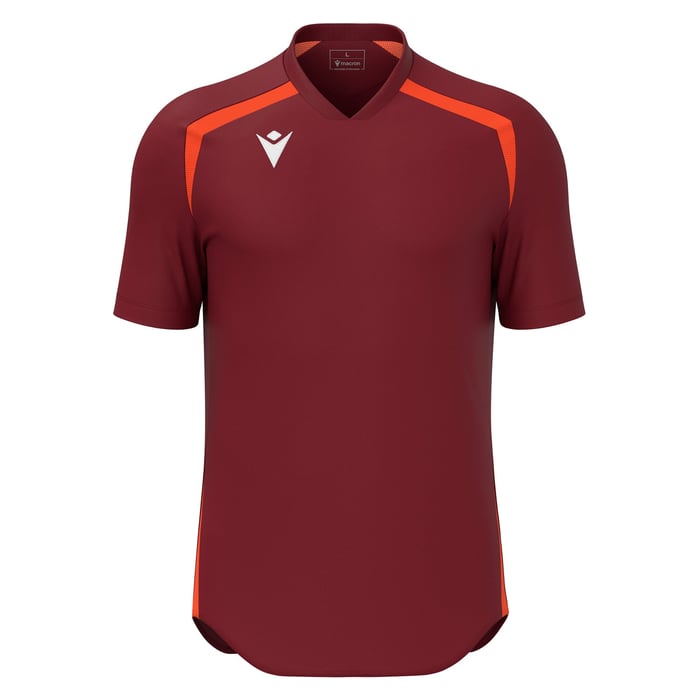 Macron Wyrm Short Sleeve Shirt in red and orange