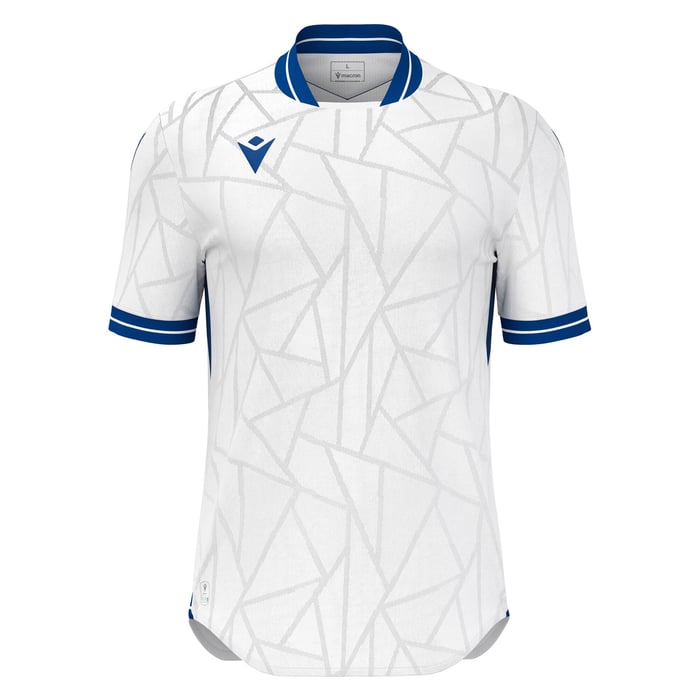 Macron Cerberus Eco Short Sleeve Shirt in white and blue