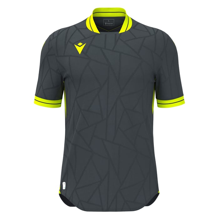 Macron Cerberus Eco Short Sleeve Shirt in grey and yellow