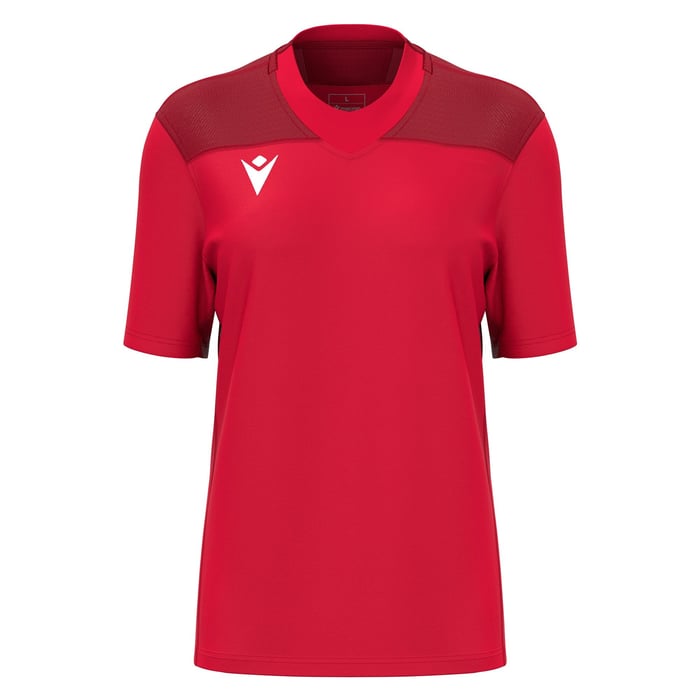 Macron Beryl Women's Short Sleeve Shirt in red