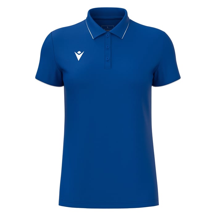 Macron Melody Women's Short Sleeve Polo Shirt in blue