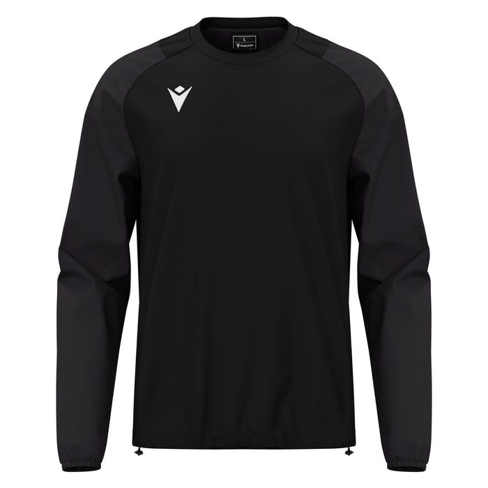 Macron Drizzle Long Sleeve Wind Breaker in black