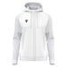 Macron Atlas Women's Full Zip Hoody in white